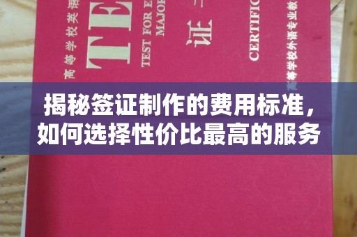 昌黎揭秘签证制作的费用标准，如何选择性价比最高的服务？